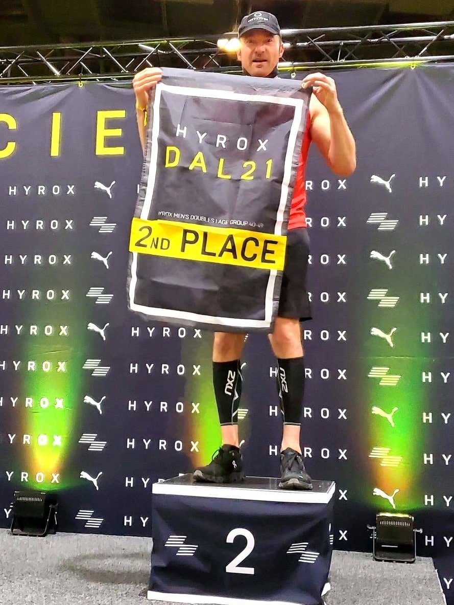 Jeremy Soder, second place at Hyrox doubles