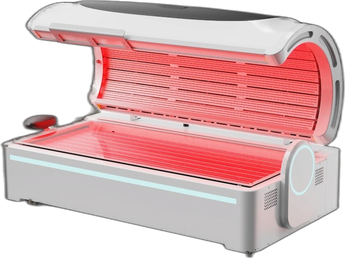 Red light therapy bed