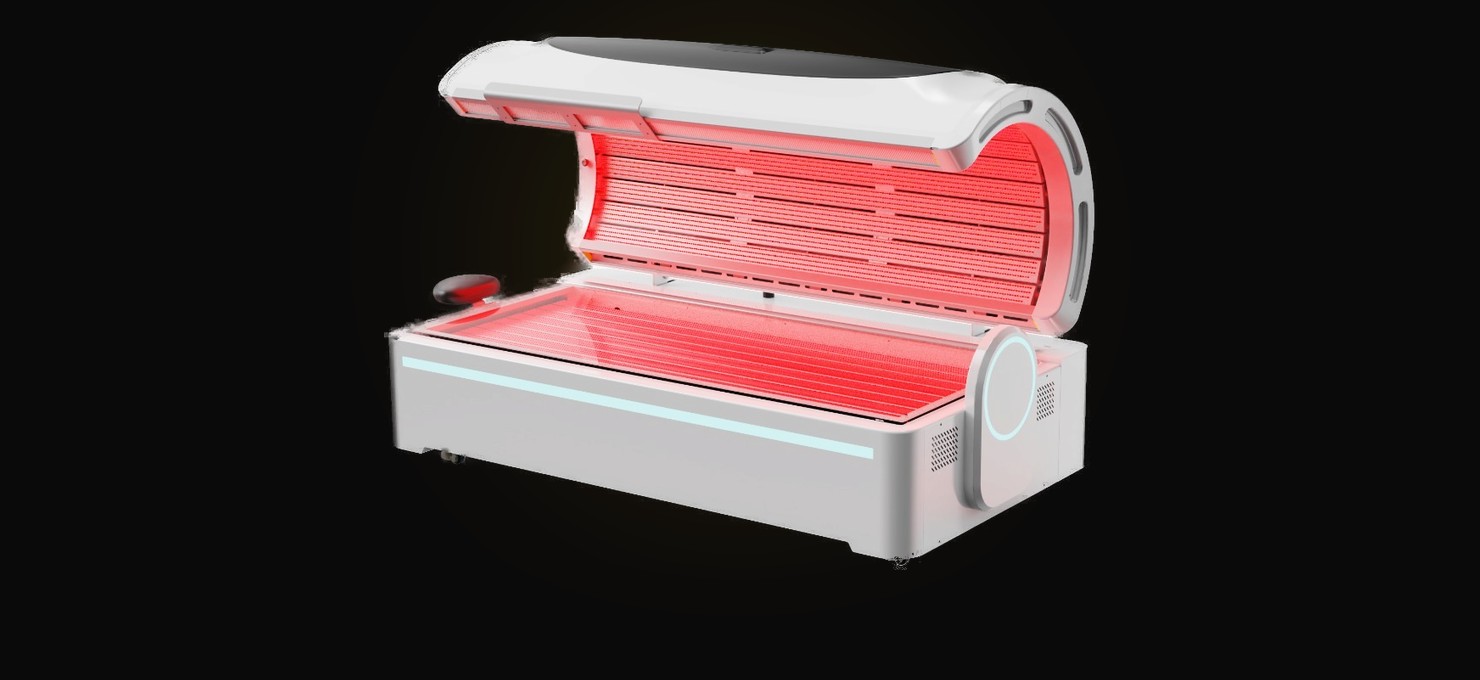 Red light therapy bed