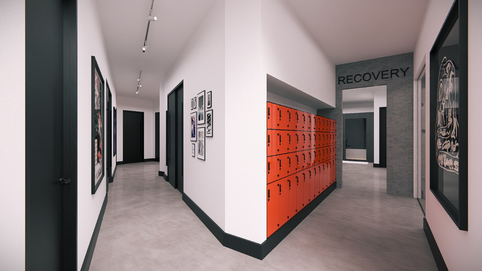 BMF Uptown corridor to the recovery suite