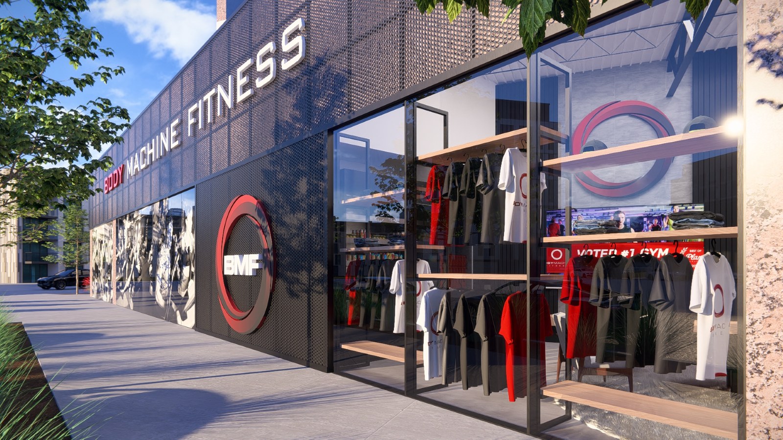 BMF Uptown street-level storefront and retail
