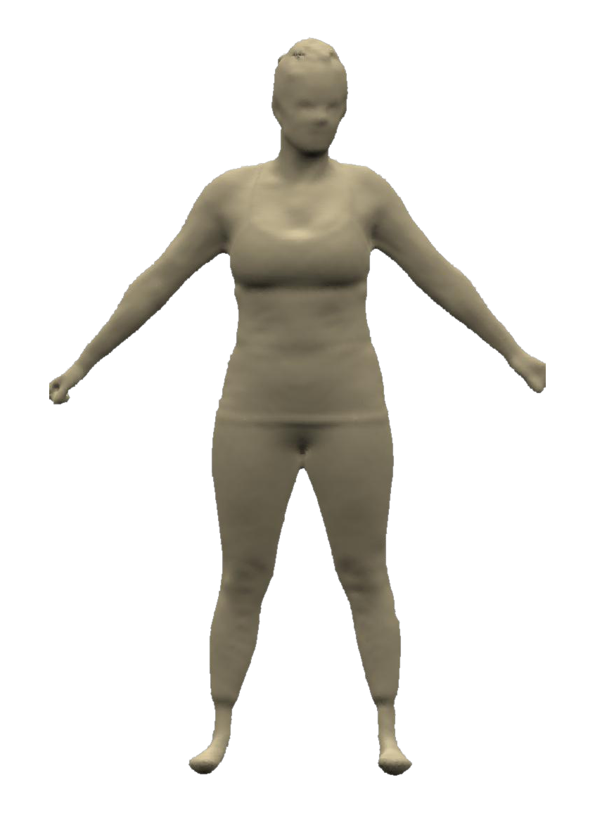 3D body scan, latest scan
