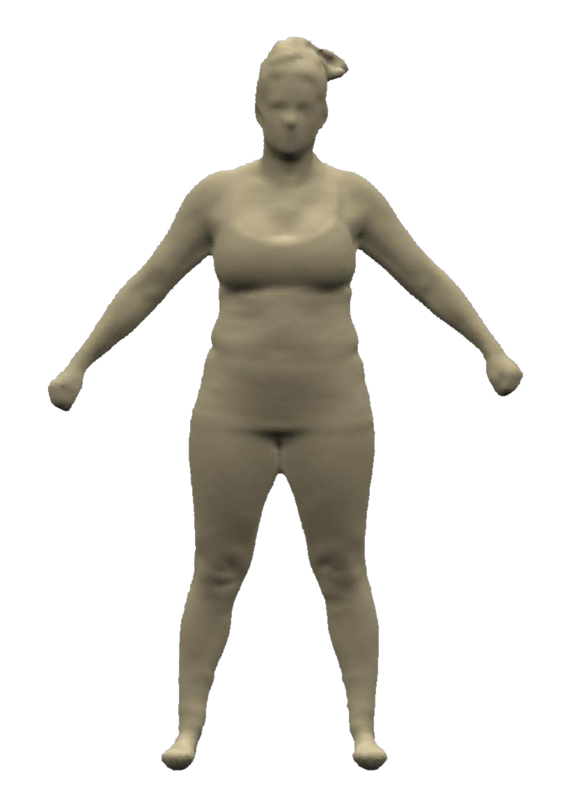 3D body scan, first scan